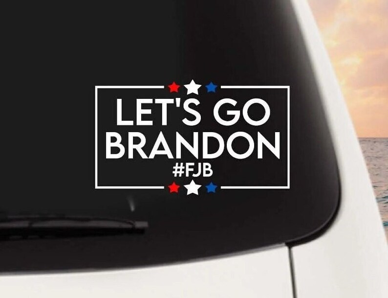 Lets Go Brandon #FJB Car Decal Sticker - Red White Blue Political 6