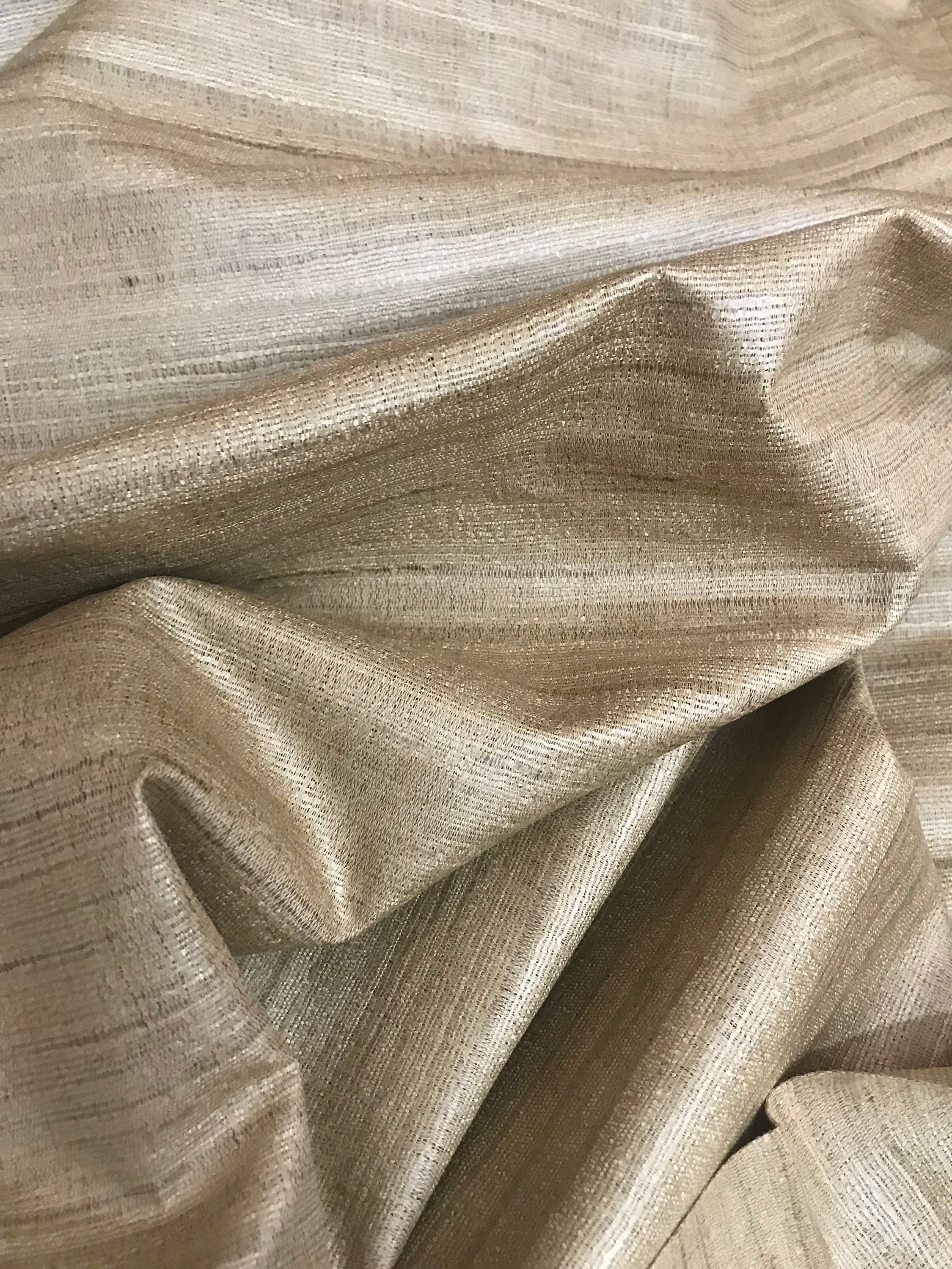 SALE 30 Indian Pure Matka Raw Silk Fabric Handloom Beige Etsy