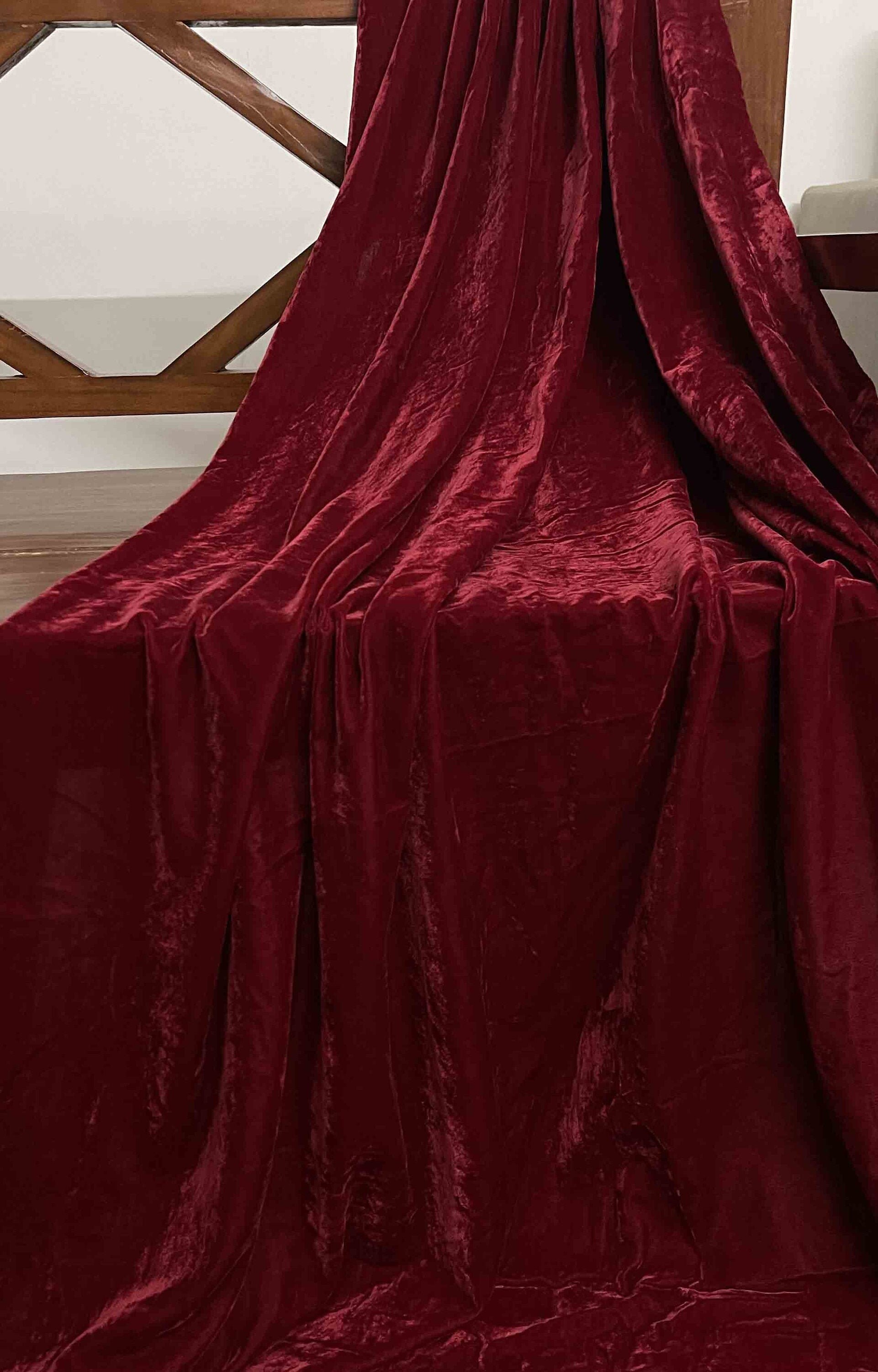 50 SALE Red Micro Velvet Fabric Dress velvet Commercial Etsy