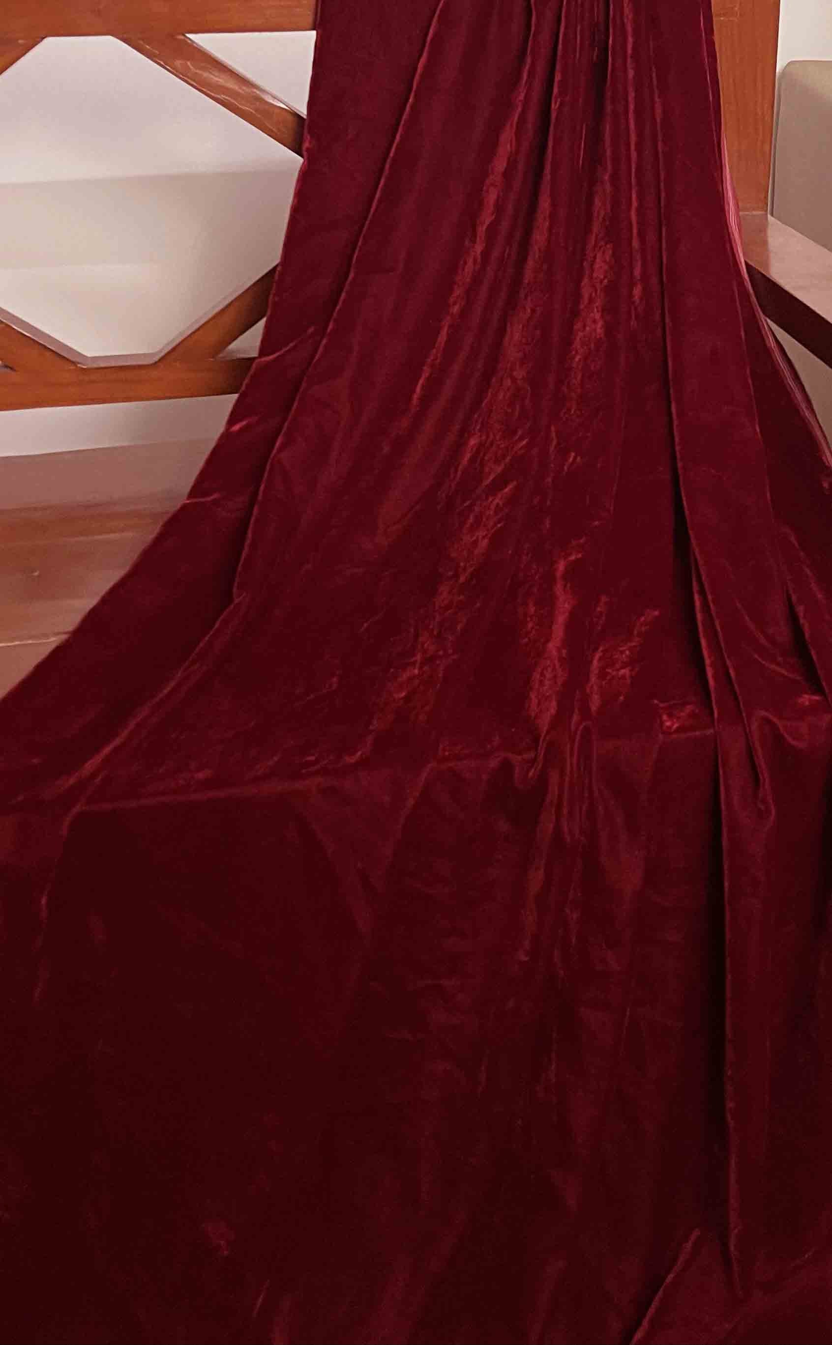 50 SALE Red Micro Velvet Fabric Dress velvet Commercial Etsy