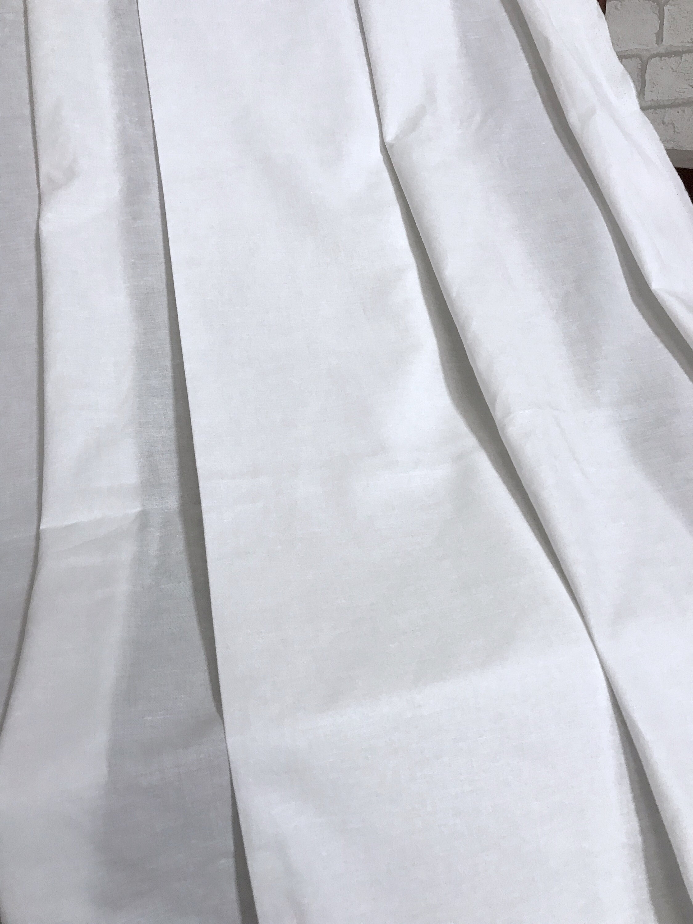 50 OFF White Cotton fabric White 58 Wide 100 percent Etsy