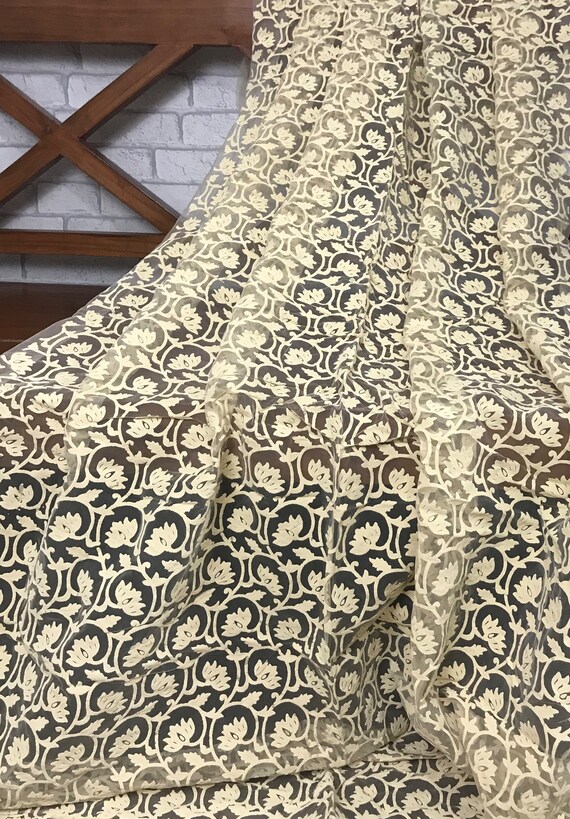 Tulle Lace Rubber Print Fabric Dress Fabric Indian Fabric Etsy