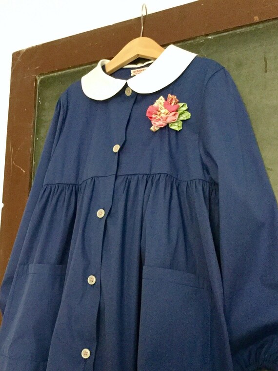cotton school pinafore