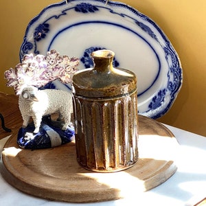 Vintage English Stoneware Pottery Crock