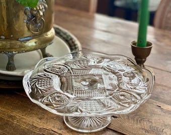 12 : Vintage Godinger Silver-Plated Mirrored Cake Plateau 12\