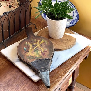 Beautiful Hand Painted Fireplace Bellows   Such a Treasure!!!