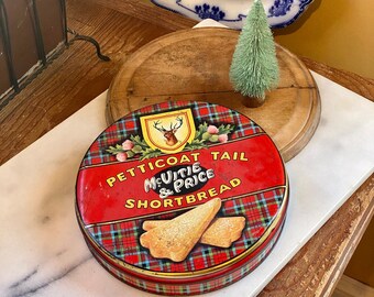 Fun Tartan Plaid McVitie Shortbread Storage Tin Box      Edinburgh