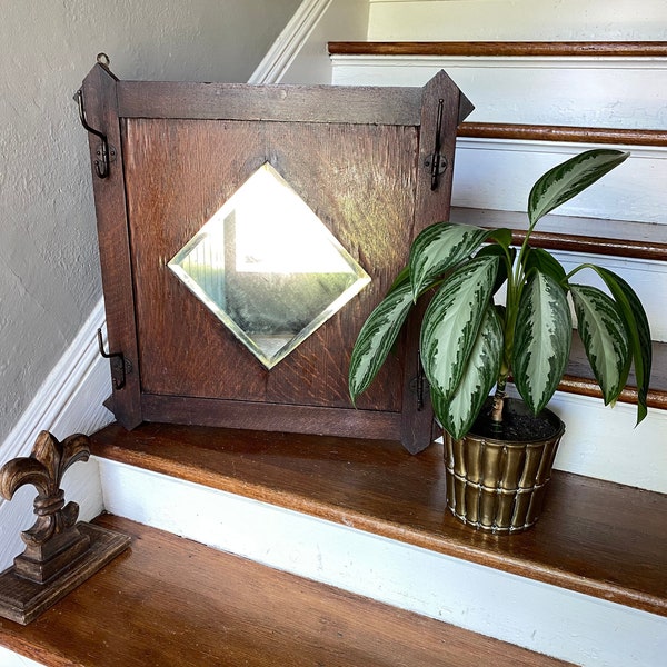 Magnificent Large Antique Mirrored Hat Rack        No Room This Won't Look Fabulous In   Foyer Gold!