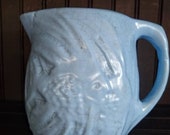 Blue Angelfish Pitcher Unmarked McCoy