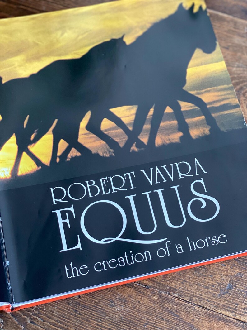 Equis Book Magnificent Orange Horse Themed Coffee Table Book Equus - Etsy