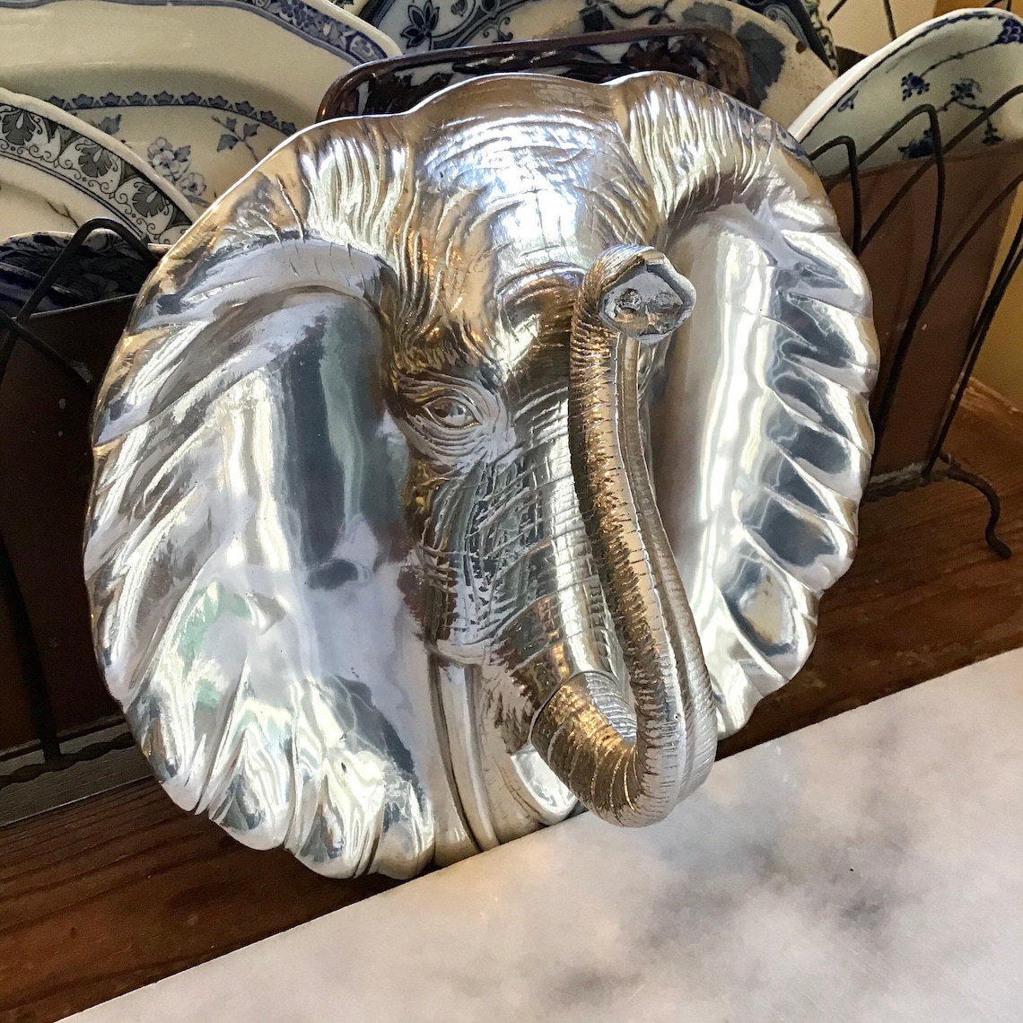 Elephant Tray with Handle Loaded with Detail Etsy