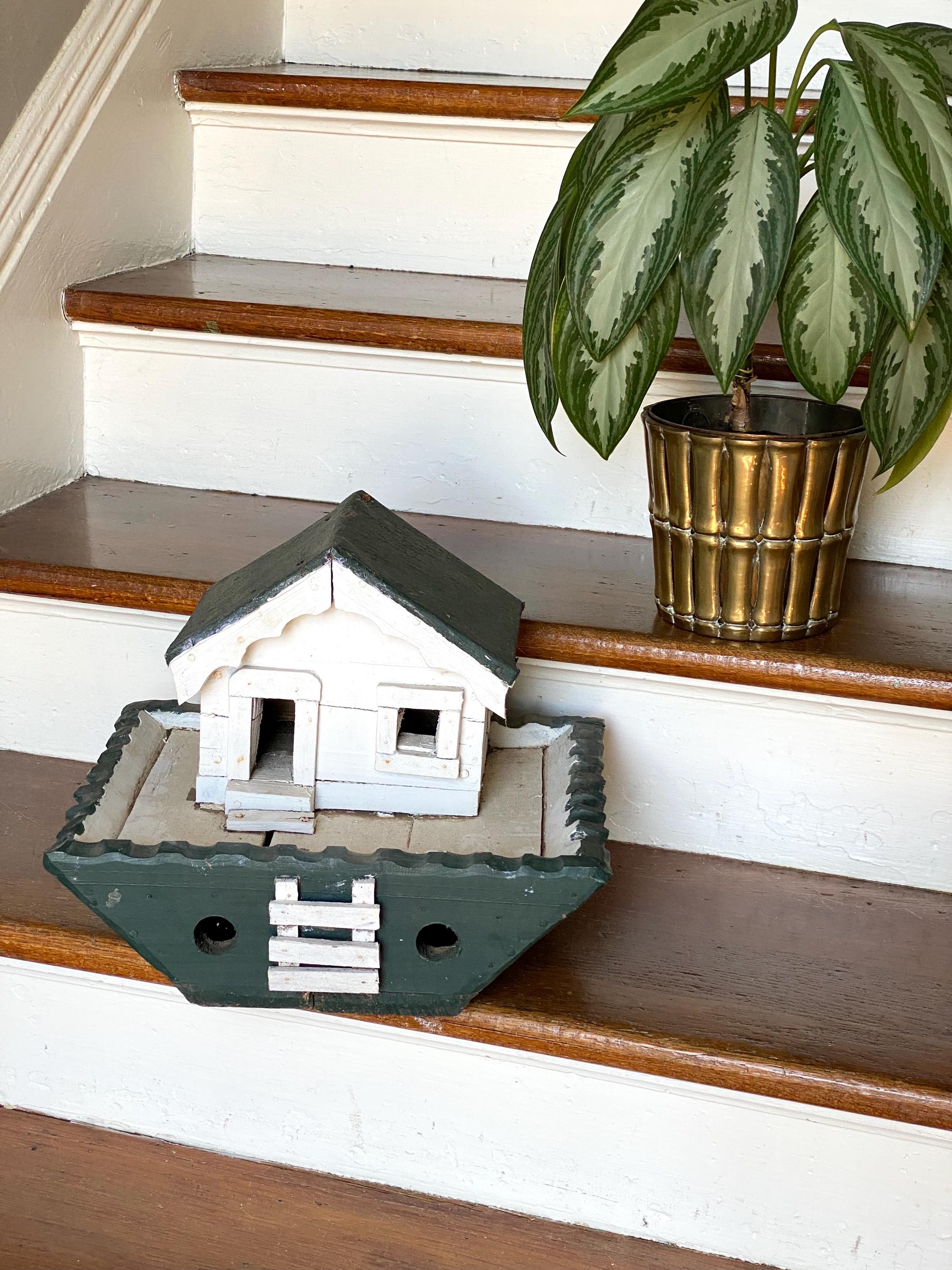 Folk Art Bird House Birdhouse Houseboat - Etsy Canada