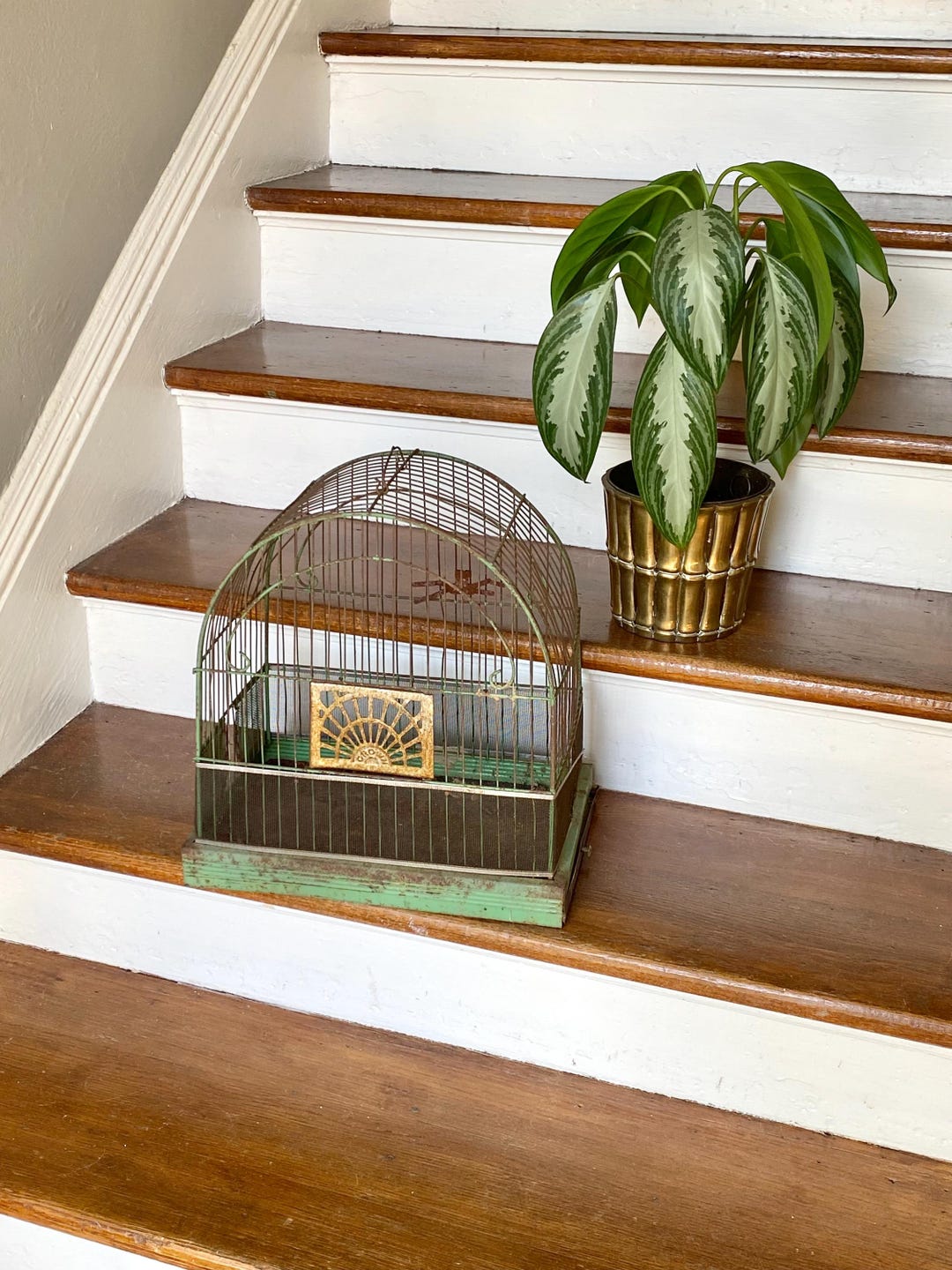 Large Shabby Chic Vintage Crown Bird Cage Porch Beauty! - Etsy