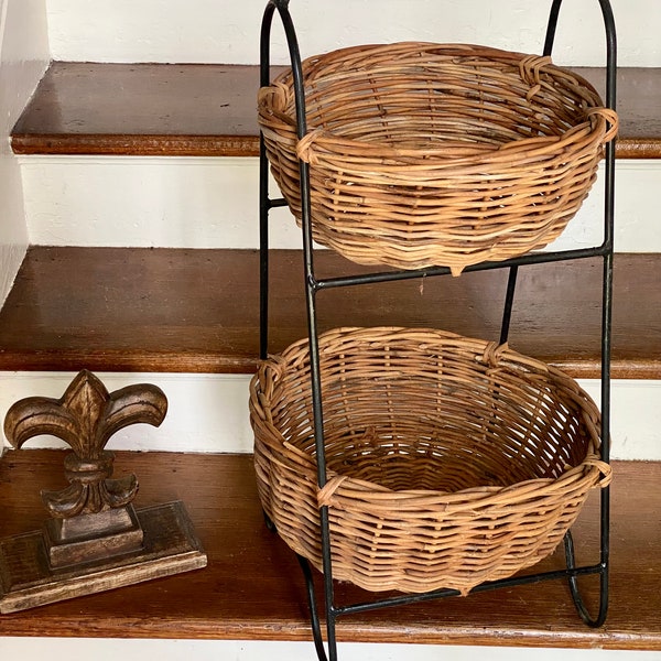 Fabulous Tiered Baskets on Stand       So Perfect for the Pantry or Most Anywhere!