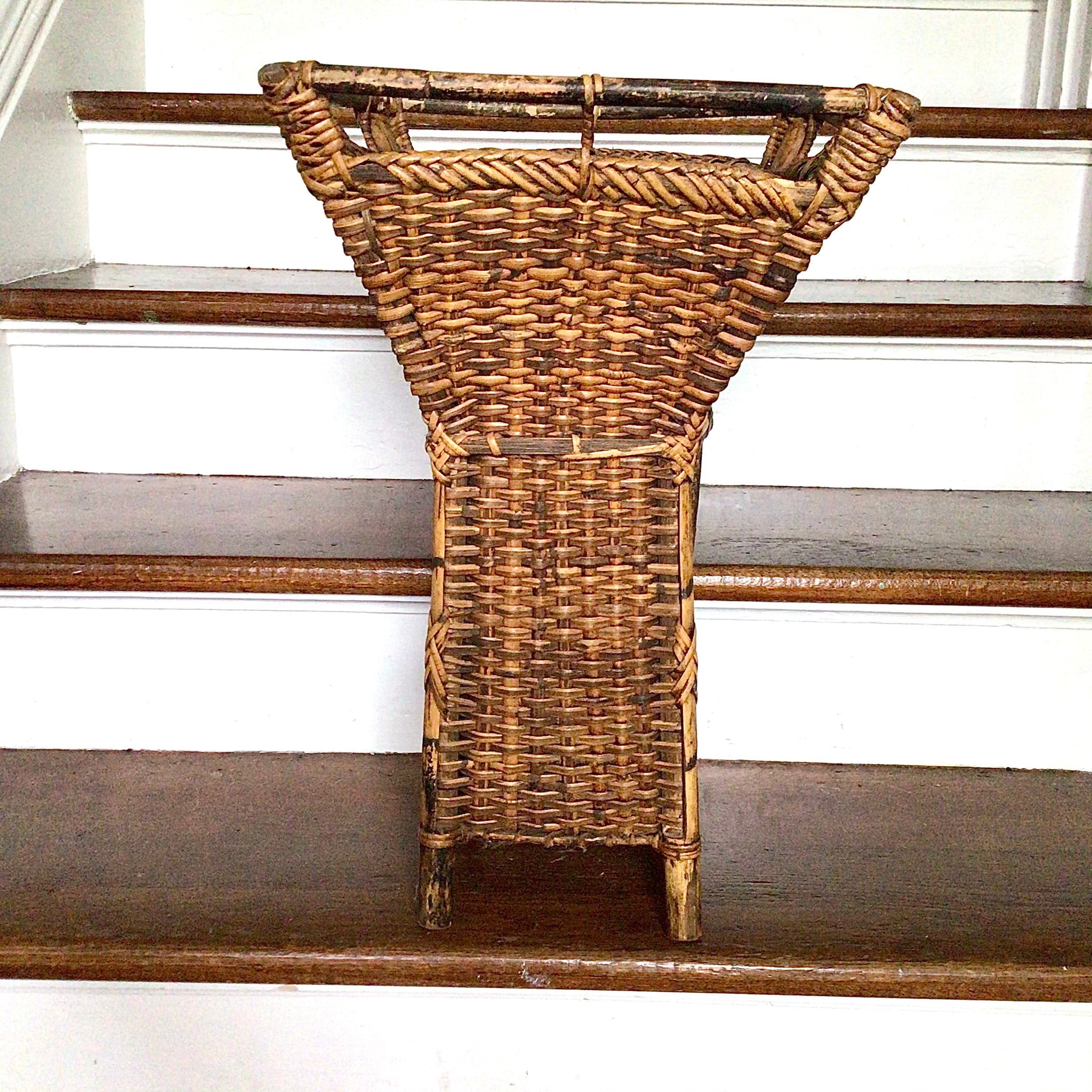 Large Burnt Bamboo Umbrella Stand Also Perfect to Hold | Etsy