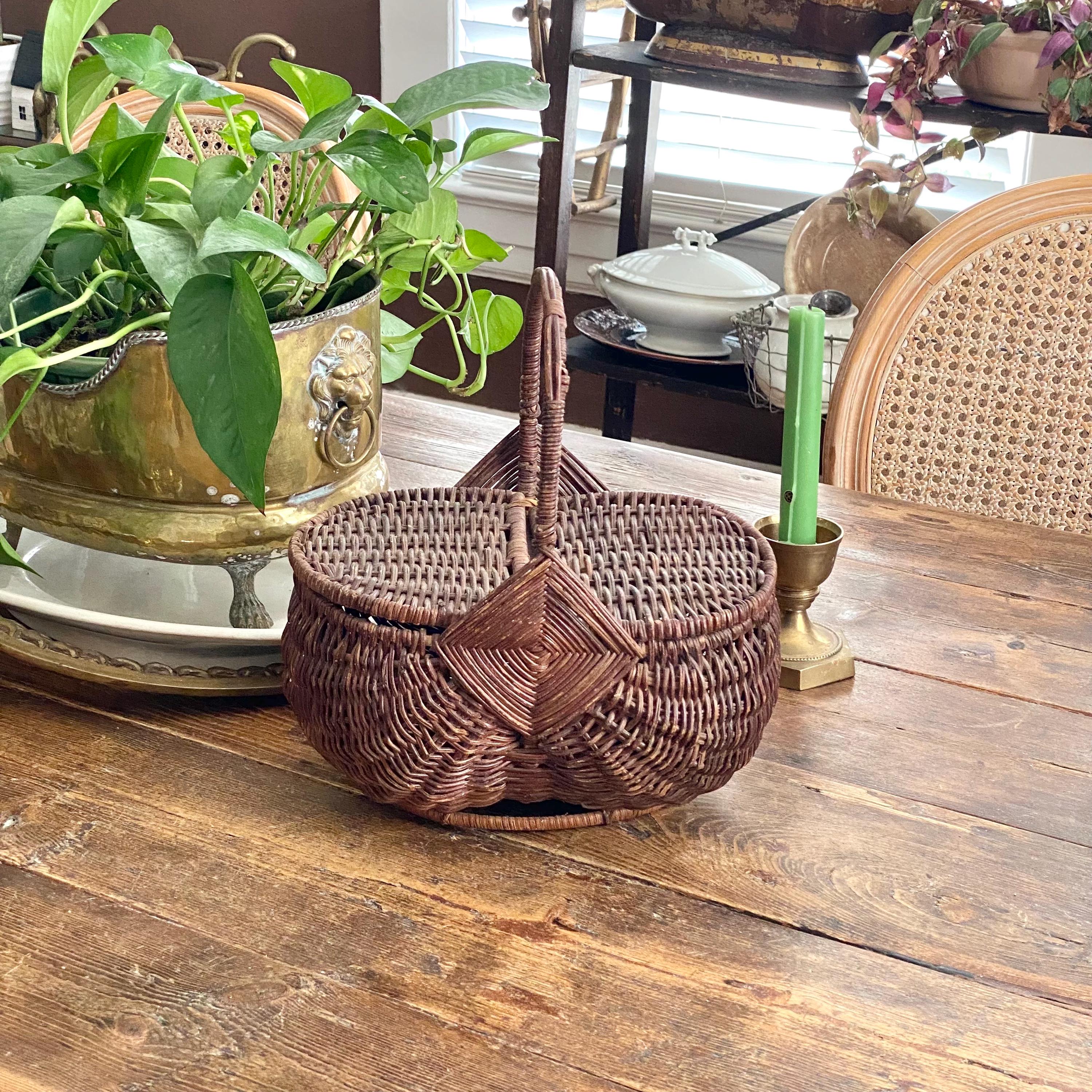 Panier Bressan noir - Décoration