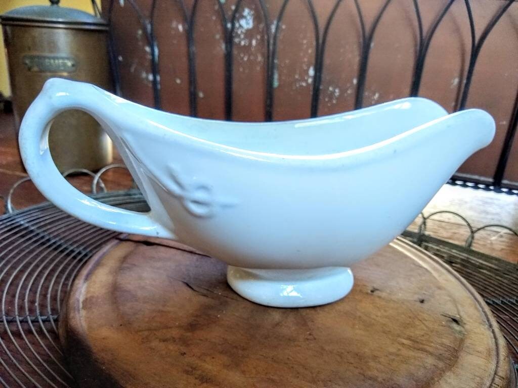 Heavy Ironstone Gravy Boat USQMC WWII Etsy