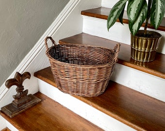 Vintage French Style Laundry Basket           So Many Ways to Use This in Your Home!