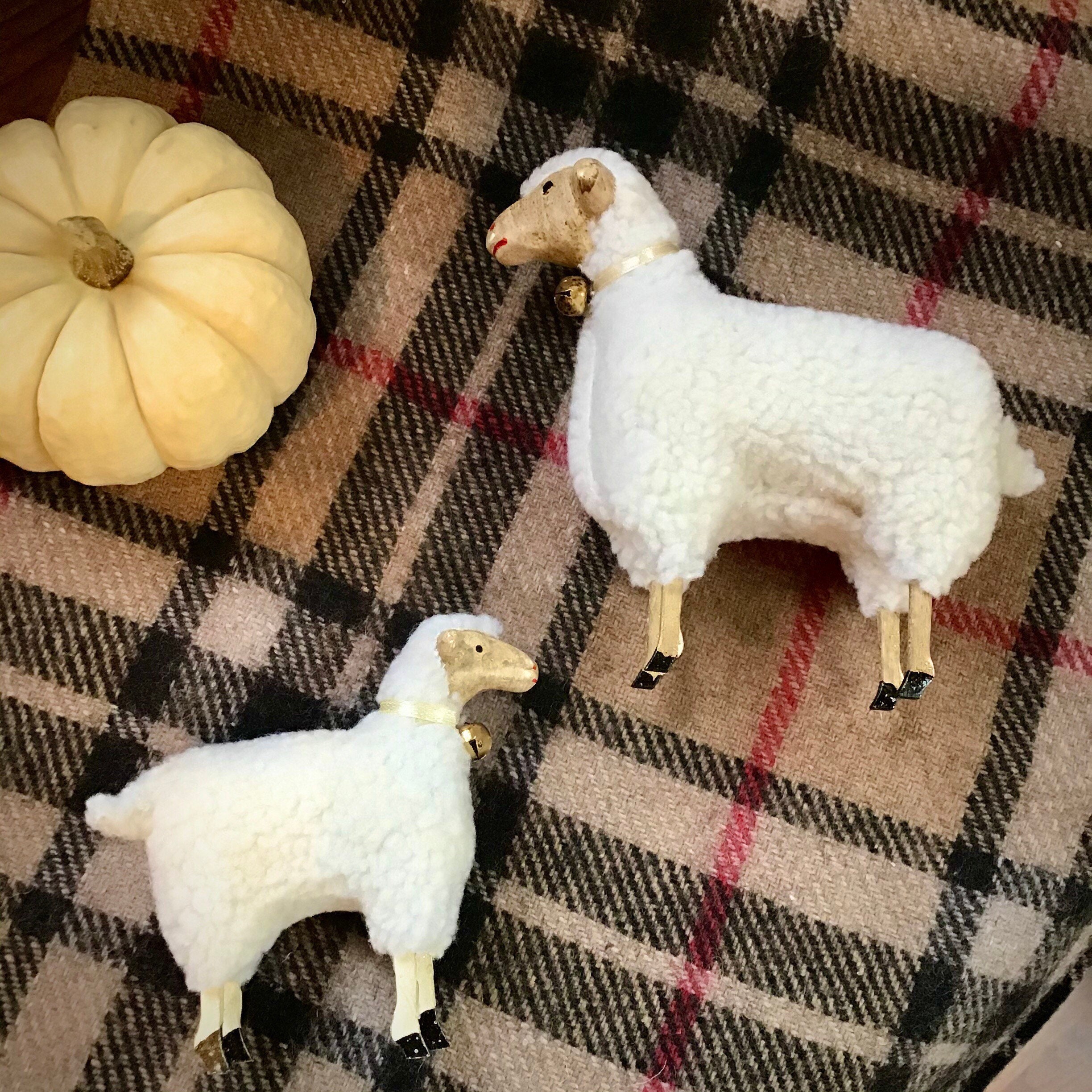 Antique putz sheep - Etsy 日本