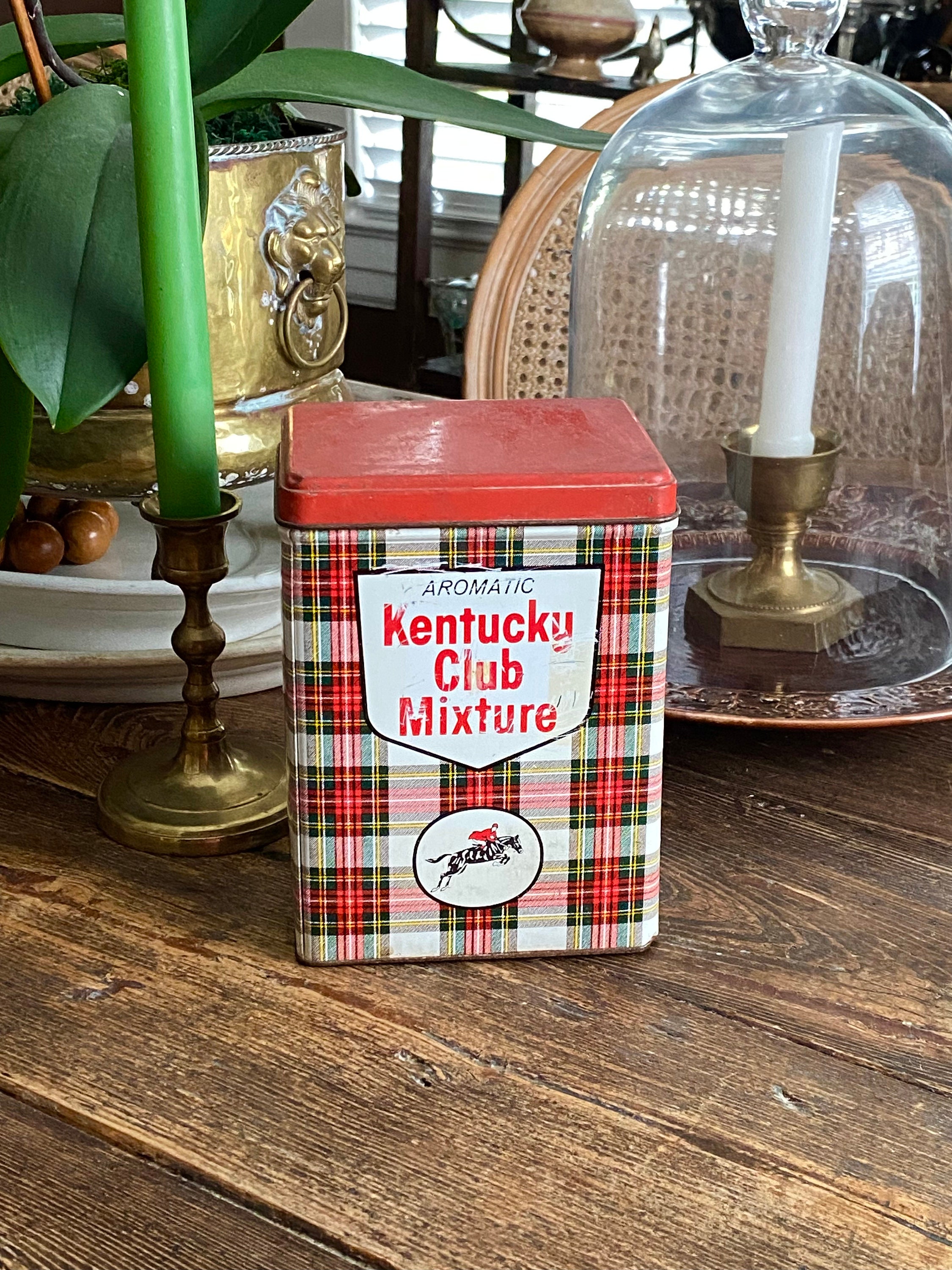 kentucky club tobacco tin A Blast From the Past 2 Unopened Boxes of White Burley Vintage Tartan Plaid Kentucky Club