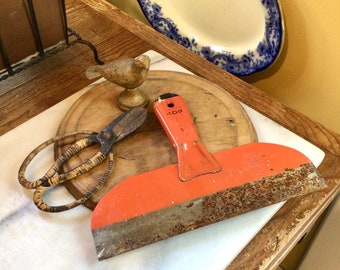 Fun Orange & Black Scraper Knife        She Shed Decor or Painter's Tool