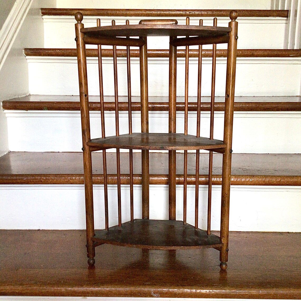 Tabletop Corner Shelf Unique Antique Heirloom Etsy