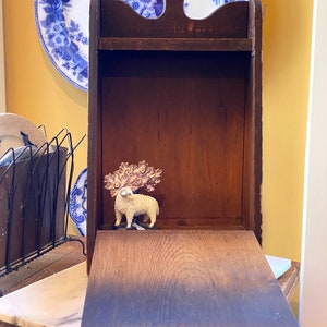 Scrivania da tavolo o da parete primitiva fatta a mano