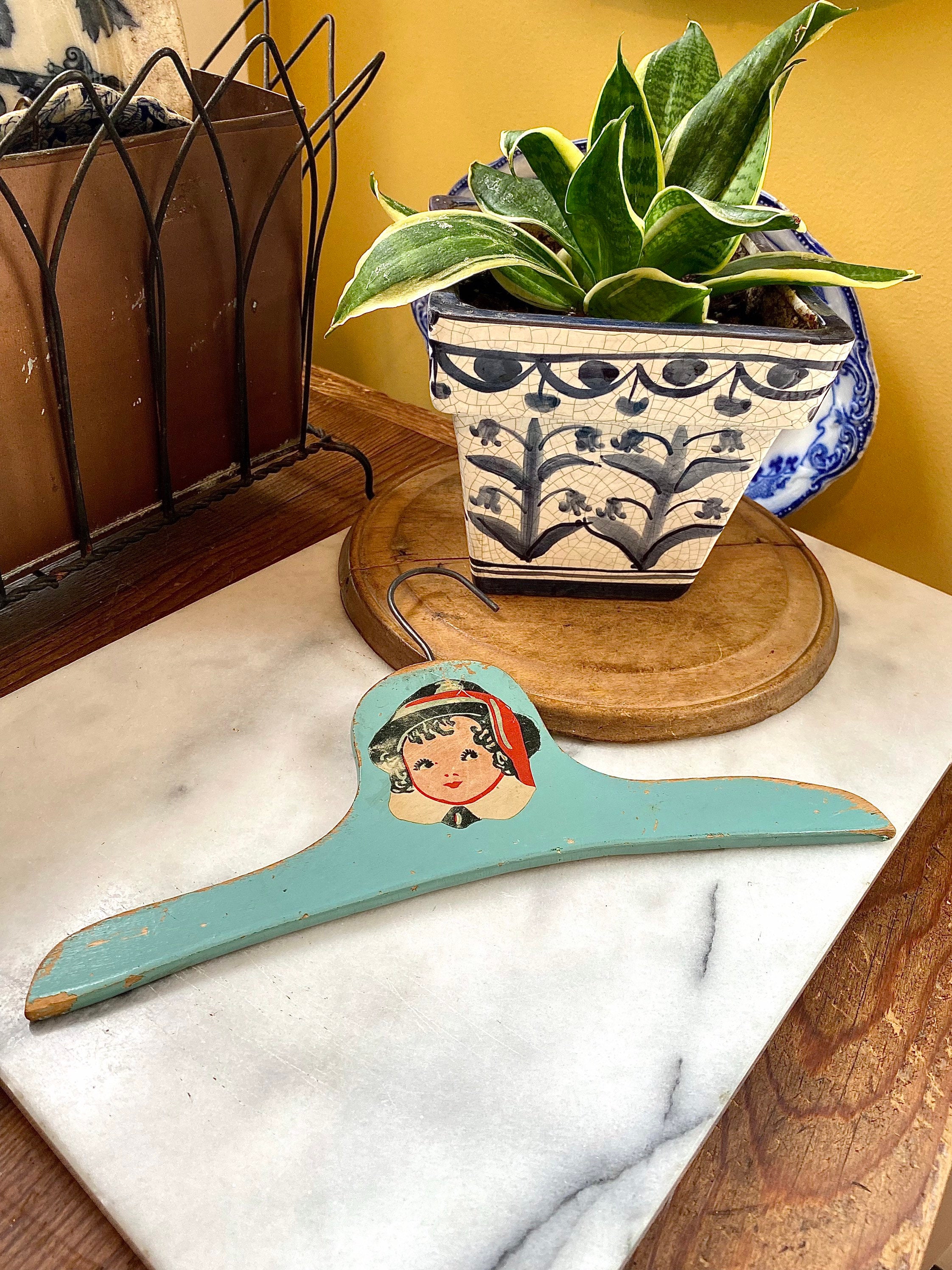 Adorable Teal Child’s Clothes Hanger or Gallery Wall Display in Nursery