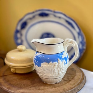 Gorgeous Antique English Ironstone Cream Pitcher