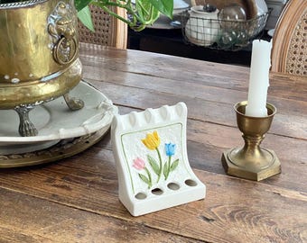 Vintage Toothbrush Holder or Repurpose on a Desk for Pens or Paintbrushes or use to Root Some Plant Cuttings!