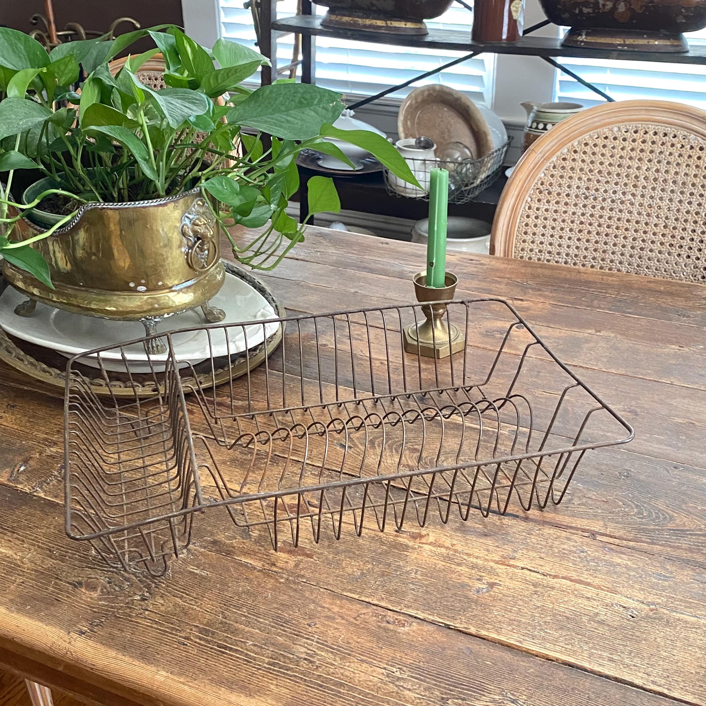 Vintage wire dish drainer rack - Etsy 日本