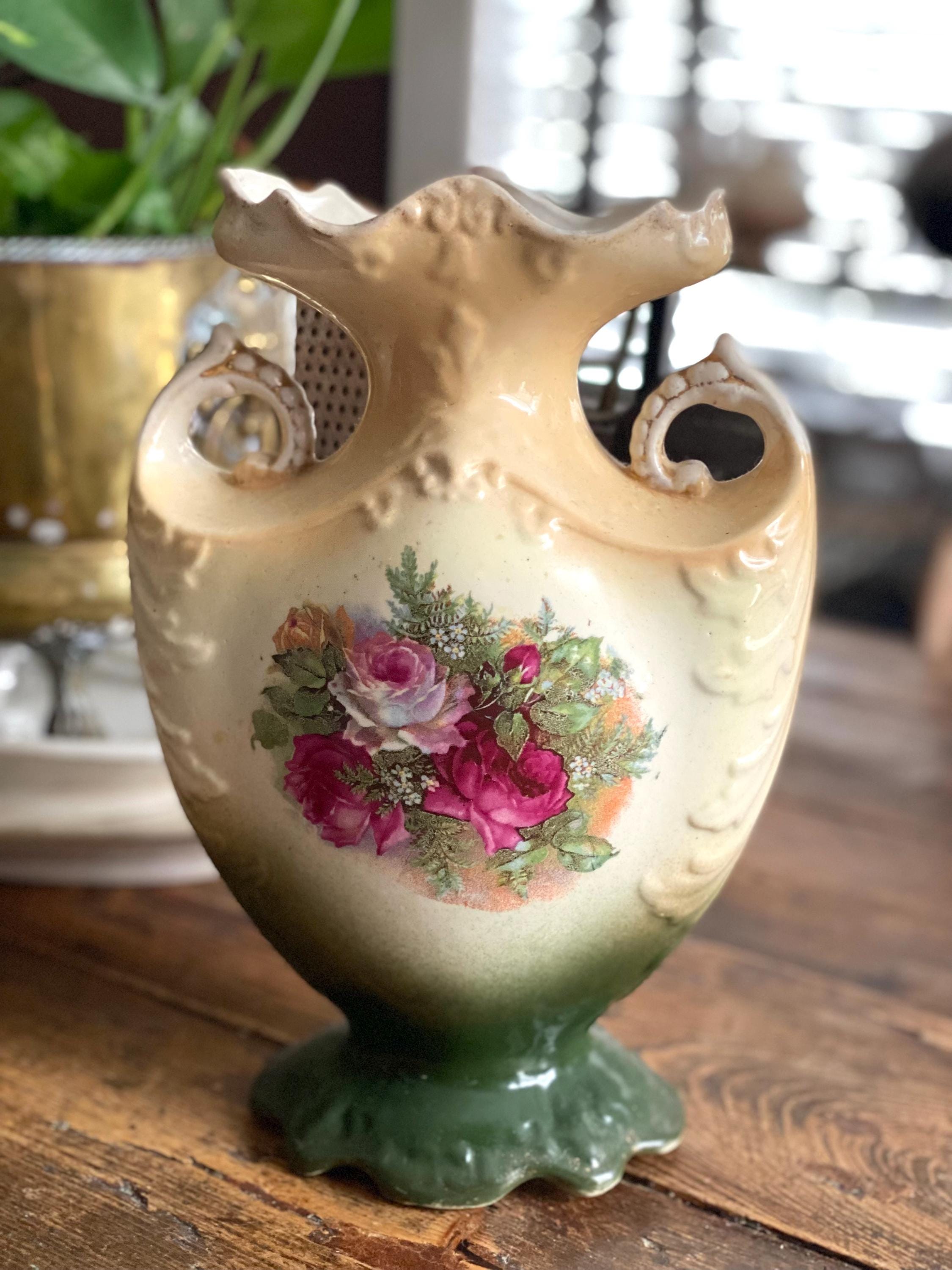 Antique Vase With Stag Ralph Lauren Vibes! - Etsy