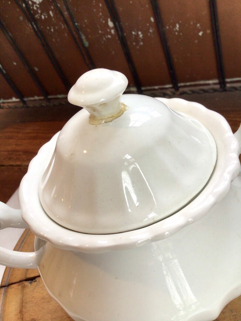 MEAKIN Ironstone Sugar Bowl Classic White Farmhouse MUST HAVE Etsy