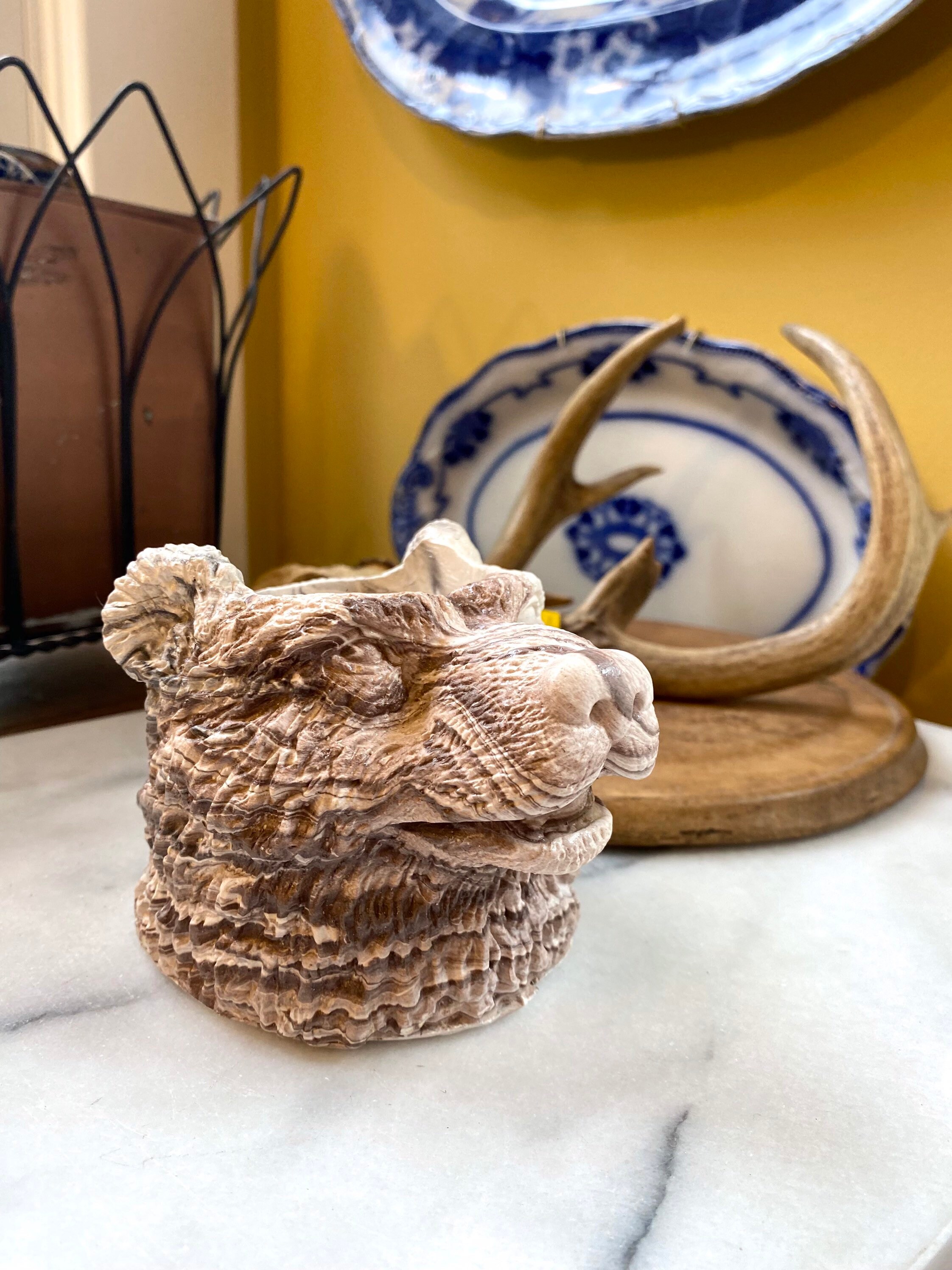 Vintage Nemadji Pottery Style Woodland Bear Planter - Etsy