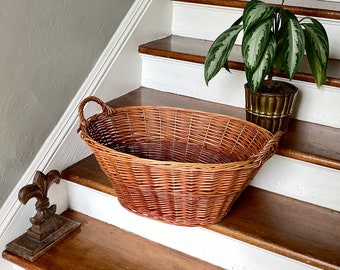 Vintage French Style Laundry Basket           So Many Ways to Use This in Your Home!