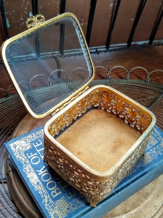 Brass & Glass Jewelry Ormolu