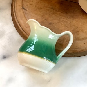 Fun Green & Gold Jackson Restaurant Ware Creamer        Such a Beauty!!