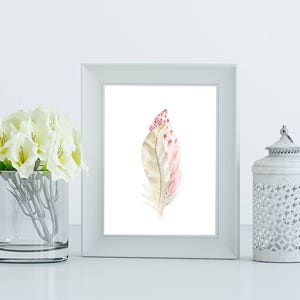Feather Wall Decor,PRINTABLE ART, Feather Art, Home Decor, Watercolour Feathers,Instant Download