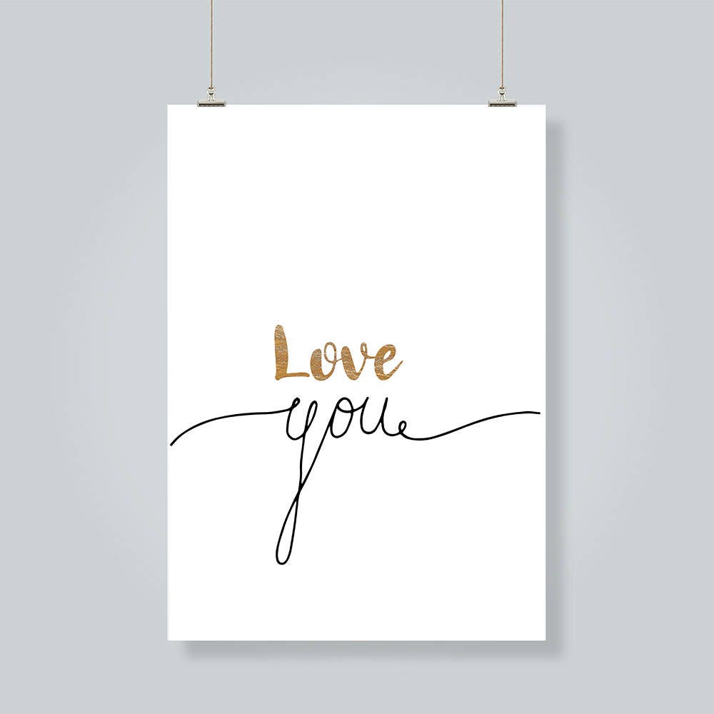Love You Wall Decor PRINTABLE ART Family Wall Art Love You Etsy