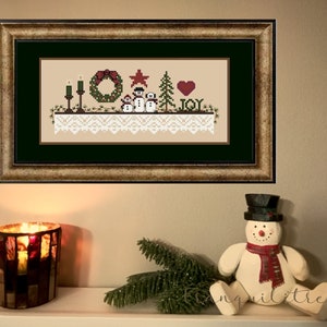 Winter Cross Stitch Pattern Country Cross Stitch Christmas Cross Stitch ...