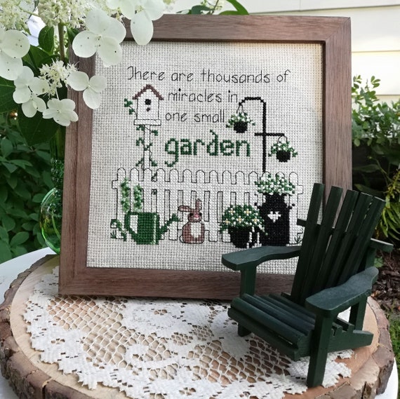 Nature Cross Stitch Pattern Garden Cross Stitch Pattern | Etsy