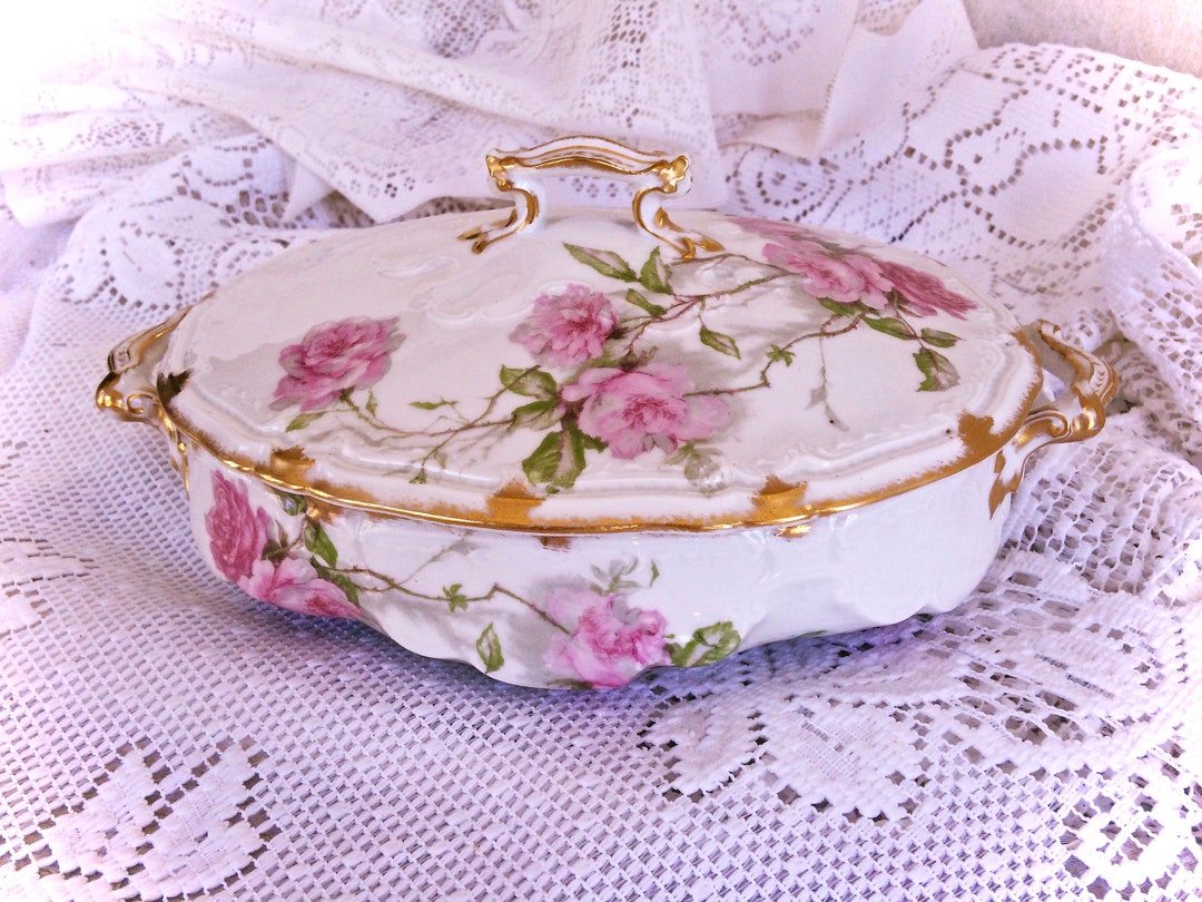 Haviland Limoges Baltimore Rose Bowl SCHLEIGER 1151 Baltimore Rose