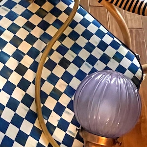 Antique Brass Light Wall Sconce Purple Shade Globe-Arts Crafts Wall Light Sconce Art Glass Lamp Shade Mission Wall Sconce Wall Light Fixture