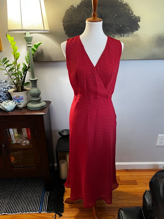 LOFT Sleeveless Red Dress - Etsy Australia LOFT Sleeveless Red Dress - Etsy Australia