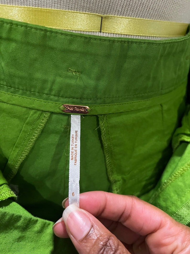 Free People Key Lime Green pants afbeelding 3