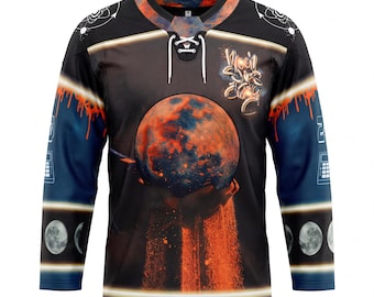 Daily Bread "Moon Slips Away" Embroidered Hockey Jersey – Limited Edition EDM Merch
