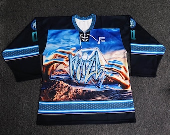 MIZE hockey jersey embroidered and sublimated EDM clothing shirt festival art