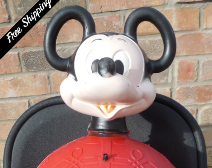 Vintage 1970's Walt Disney MICKEY MOUSE Hoppity Hop Bouncy - Etsy