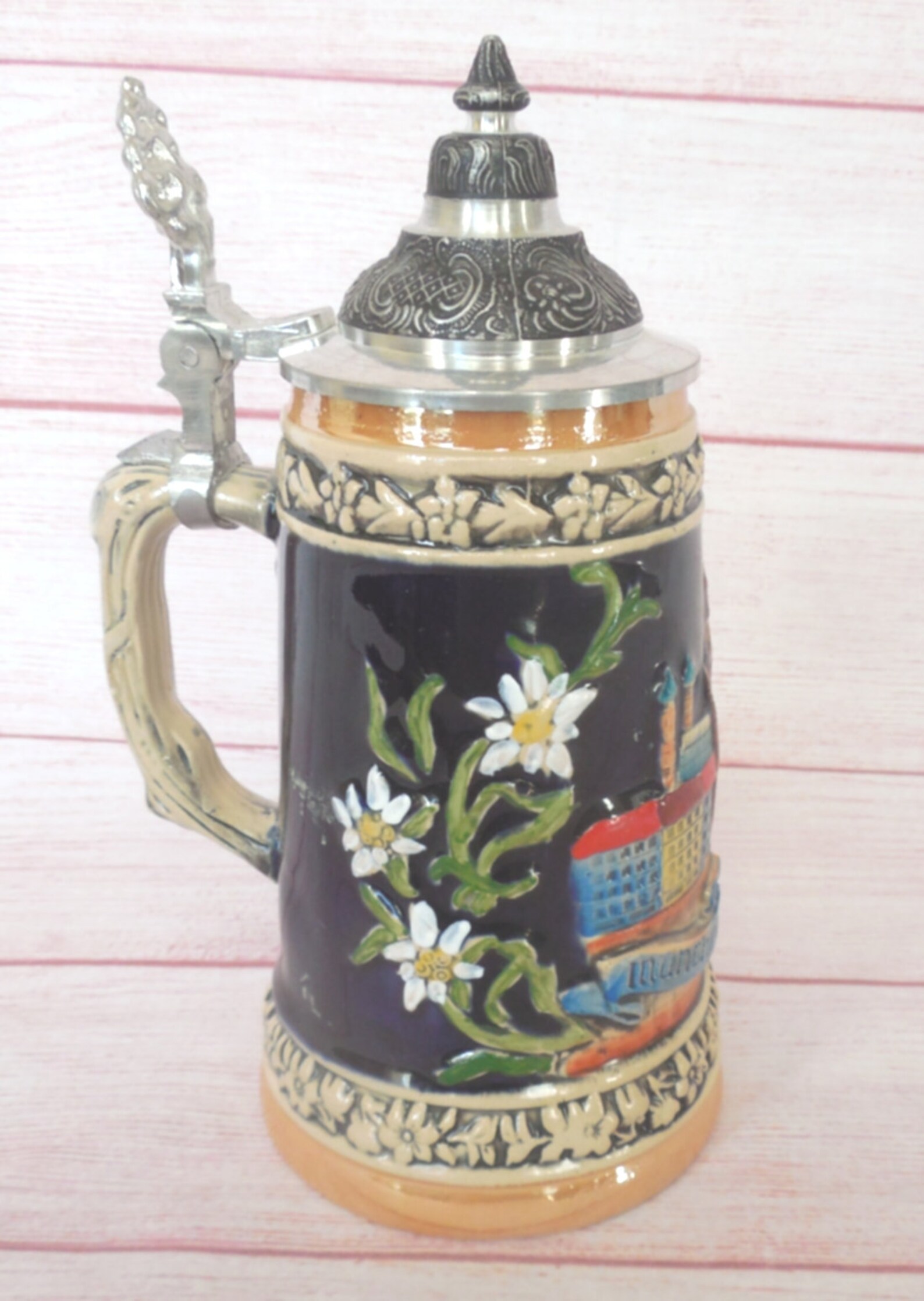 Vintage Handarbeit/beer Stein/made in Germany/munich/new Town Etsy