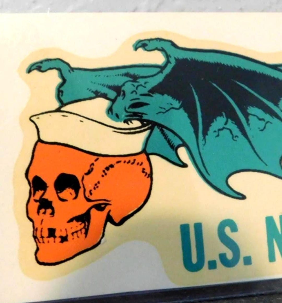 Vintage Ed Roth U.S. NAVY Decal 1965 Hot Rod Chopper Decal - Etsy